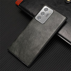 Custodia Lusso Pelle Cover R01 per Samsung Galaxy Note 20 Ultra 5G Verde Notte