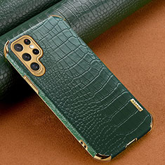 Custodia Lusso Pelle Cover R01 per Samsung Galaxy S21 Ultra 5G Verde