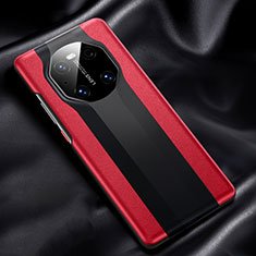 Custodia Lusso Pelle Cover R02 per Huawei Mate 40E 5G Rosso