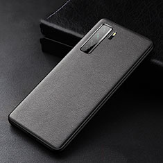 Custodia Lusso Pelle Cover R02 per Huawei Nova 7 SE 5G Nero