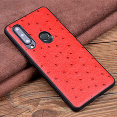 Custodia Lusso Pelle Cover R02 per Huawei P Smart+ Plus (2019) Rosso