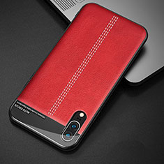 Custodia Lusso Pelle Cover R02 per Huawei P20 Rosso