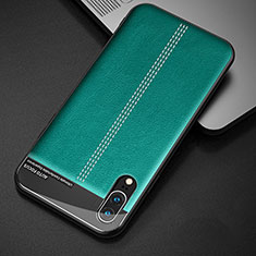 Custodia Lusso Pelle Cover R02 per Huawei P20 Verde