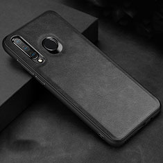 Custodia Lusso Pelle Cover R02 per Huawei P30 Lite Nero