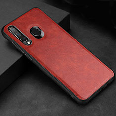 Custodia Lusso Pelle Cover R02 per Huawei P30 Lite Rosso