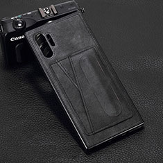 Custodia Lusso Pelle Cover R02 per Samsung Galaxy Note 10 Plus 5G Nero