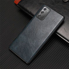 Custodia Lusso Pelle Cover R02 per Samsung Galaxy Note 20 5G Blu