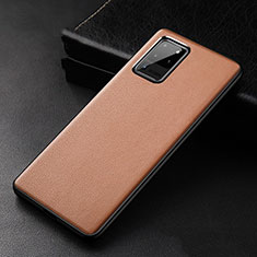 Custodia Lusso Pelle Cover R02 per Samsung Galaxy S20 Ultra 5G Arancione