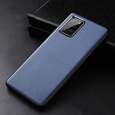 Custodia Lusso Pelle Cover R02 per Samsung Galaxy S20 Ultra Blu