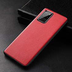 Custodia Lusso Pelle Cover R02 per Samsung Galaxy S20 Ultra Rosso