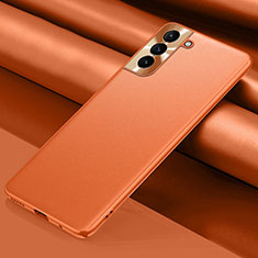 Custodia Lusso Pelle Cover R02 per Samsung Galaxy S21 Plus 5G Arancione