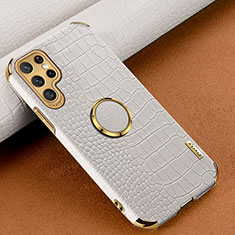 Custodia Lusso Pelle Cover R02 per Samsung Galaxy S23 Ultra 5G Bianco