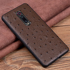 Custodia Lusso Pelle Cover R02 per Xiaomi Mi 9T Pro Marrone