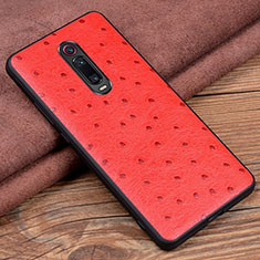 Custodia Lusso Pelle Cover R02 per Xiaomi Redmi K20 Pro Rosso