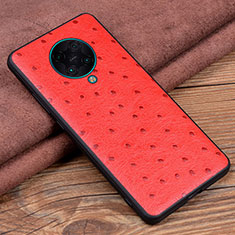Custodia Lusso Pelle Cover R02 per Xiaomi Redmi K30 Pro 5G Rosso