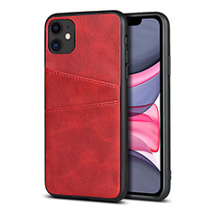 Custodia Lusso Pelle Cover R03 per Apple iPhone 11 Rosso