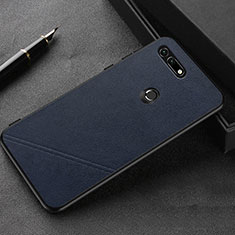 Custodia Lusso Pelle Cover R03 per Huawei Honor V20 Blu