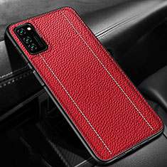 Custodia Lusso Pelle Cover R03 per Huawei Honor V30 5G Rosso