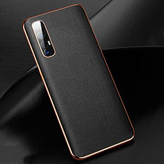 Custodia Lusso Pelle Cover R03 per Oppo Find X2 Neo Nero