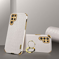 Custodia Lusso Pelle Cover R03 per Samsung Galaxy S23 Ultra 5G Bianco