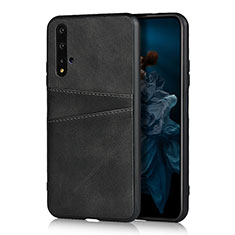 Custodia Lusso Pelle Cover R04 per Huawei Honor 20 Nero