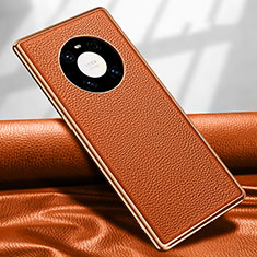 Custodia Lusso Pelle Cover R04 per Huawei Mate 40E Pro 4G Arancione