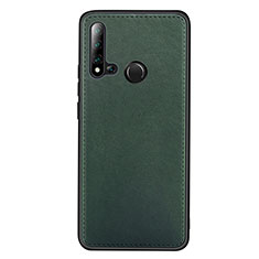 Custodia Lusso Pelle Cover R04 per Huawei P20 Lite (2019) Verde