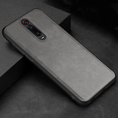 Custodia Lusso Pelle Cover R04 per Xiaomi Mi 9T Pro Grigio