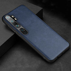 Custodia Lusso Pelle Cover R04 per Xiaomi Mi Note 10 Pro Blu