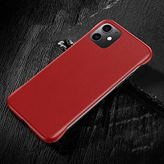 Custodia Lusso Pelle Cover R05 per Apple iPhone 11 Rosso