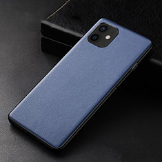 Custodia Lusso Pelle Cover R05 per Apple iPhone 12 Blu