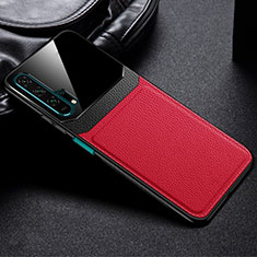 Custodia Lusso Pelle Cover R05 per Huawei Honor 20 Pro Rosso