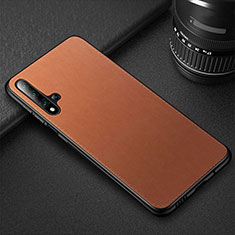 Custodia Lusso Pelle Cover R05 per Huawei Honor 20S Arancione