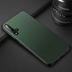 Custodia Lusso Pelle Cover R05 per Huawei Nova 5T Verde