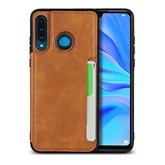 Custodia Lusso Pelle Cover R05 per Huawei P30 Lite New Edition Arancione