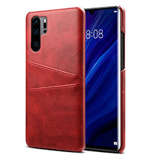 Custodia Lusso Pelle Cover R05 per Huawei P30 Pro Rosso