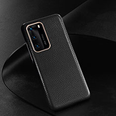 Custodia Lusso Pelle Cover R05 per Huawei P40 Nero