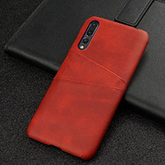 Custodia Lusso Pelle Cover R06 per Huawei P20 Pro Rosso