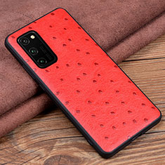 Custodia Lusso Pelle Cover R07 per Huawei Honor V30 5G Rosso