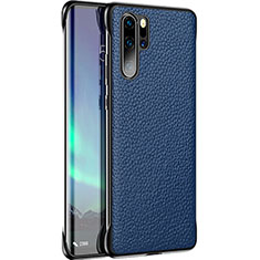 Custodia Lusso Pelle Cover R07 per Huawei P30 Pro Blu