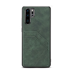 Custodia Lusso Pelle Cover R08 per Huawei P30 Pro Verde