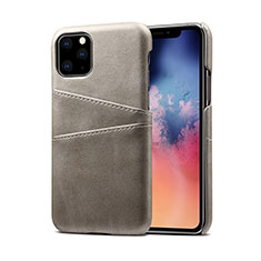 Custodia Lusso Pelle Cover R10 per Apple iPhone 11 Pro Grigio