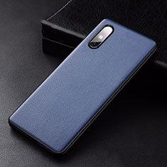 Custodia Lusso Pelle Cover S01 per Huawei Enjoy 10e Blu