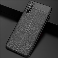 Custodia Lusso Pelle Cover S01 per Huawei P smart S Nero