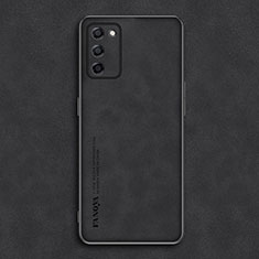 Custodia Lusso Pelle Cover S01 per Oppo A56 5G Nero