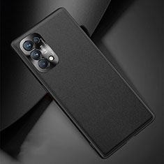 Custodia Lusso Pelle Cover S01 per Oppo Find X3 Lite 5G Nero