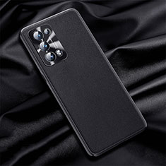 Custodia Lusso Pelle Cover S01 per Oppo Reno6 Pro+ Plus 5G Nero