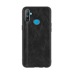 Custodia Lusso Pelle Cover S01 per Realme C3 Nero