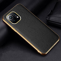 Custodia Lusso Pelle Cover S01 per Xiaomi Mi 11 5G Nero