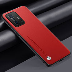 Custodia Lusso Pelle Cover S01 per Xiaomi Mi 11T 5G Rosso